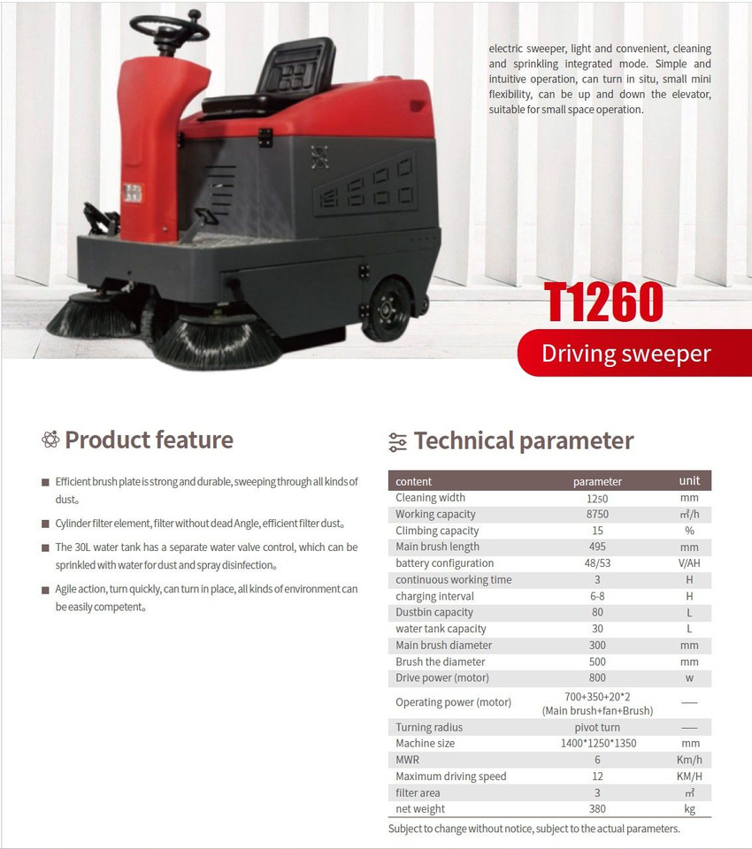 EP T1260 - Industrial sweeper: picture 5 EP T1260 - Industrial sweeper: picture 5
