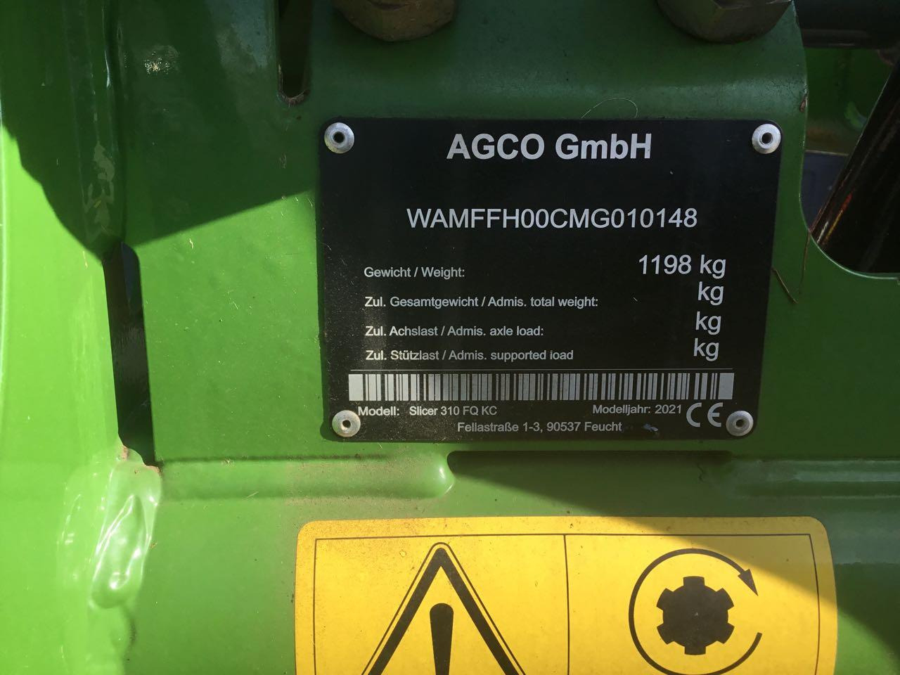 Fendt Slicer 310 FQ KC - Mower: picture 4 Fendt Slicer 310 FQ KC - Mower: picture 4