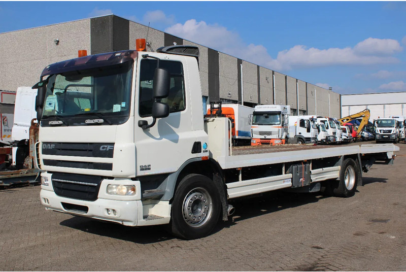 DAF CF 75.310 + HYDROLIC PLATFORM + EURO 5 + REMOTE + MANUAL - Autotransporter truck: picture 2 DAF CF 75.310 + HYDROLIC PLATFORM + EURO 5 + REMOTE + MANUAL - Autotransporter truck: picture 2