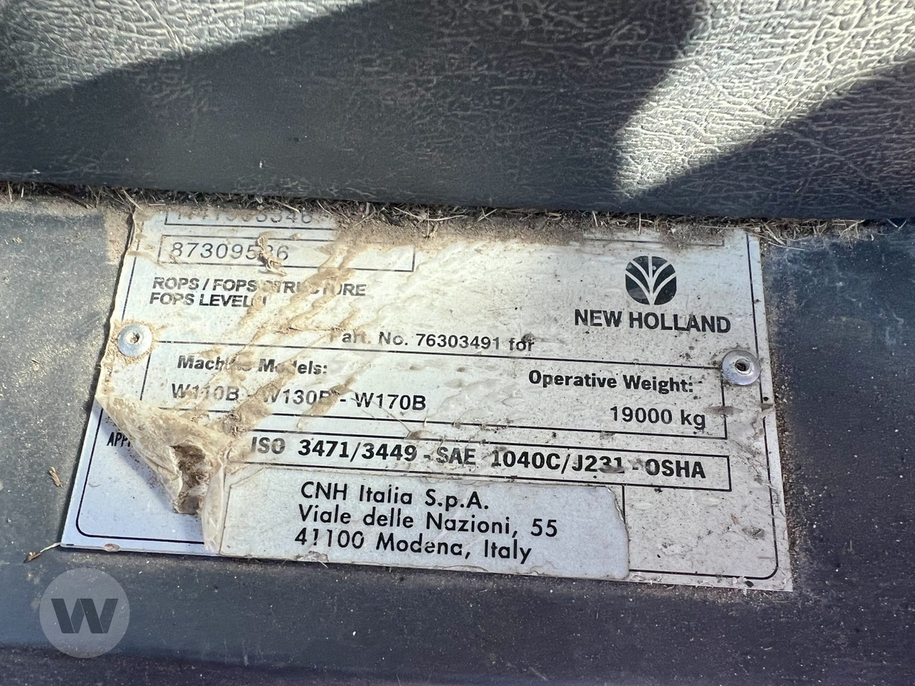 New Holland W 170 B - Wheel loader: picture 5 New Holland W 170 B - Wheel loader: picture 5