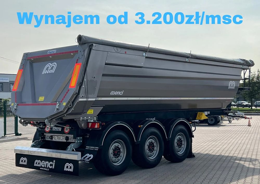 Menci Wywrotka stalowa 27m3, Cramaro Elektryczny/Manualny/Boczny // Waga 6000 kg // Hardox HB500 - Tipper semi-trailer: picture 1 Menci Wywrotka stalowa 27m3, Cramaro Elektryczny/Manualny/Boczny // Waga 6000 kg // Hardox HB500 - Tipper semi-trailer: picture 1