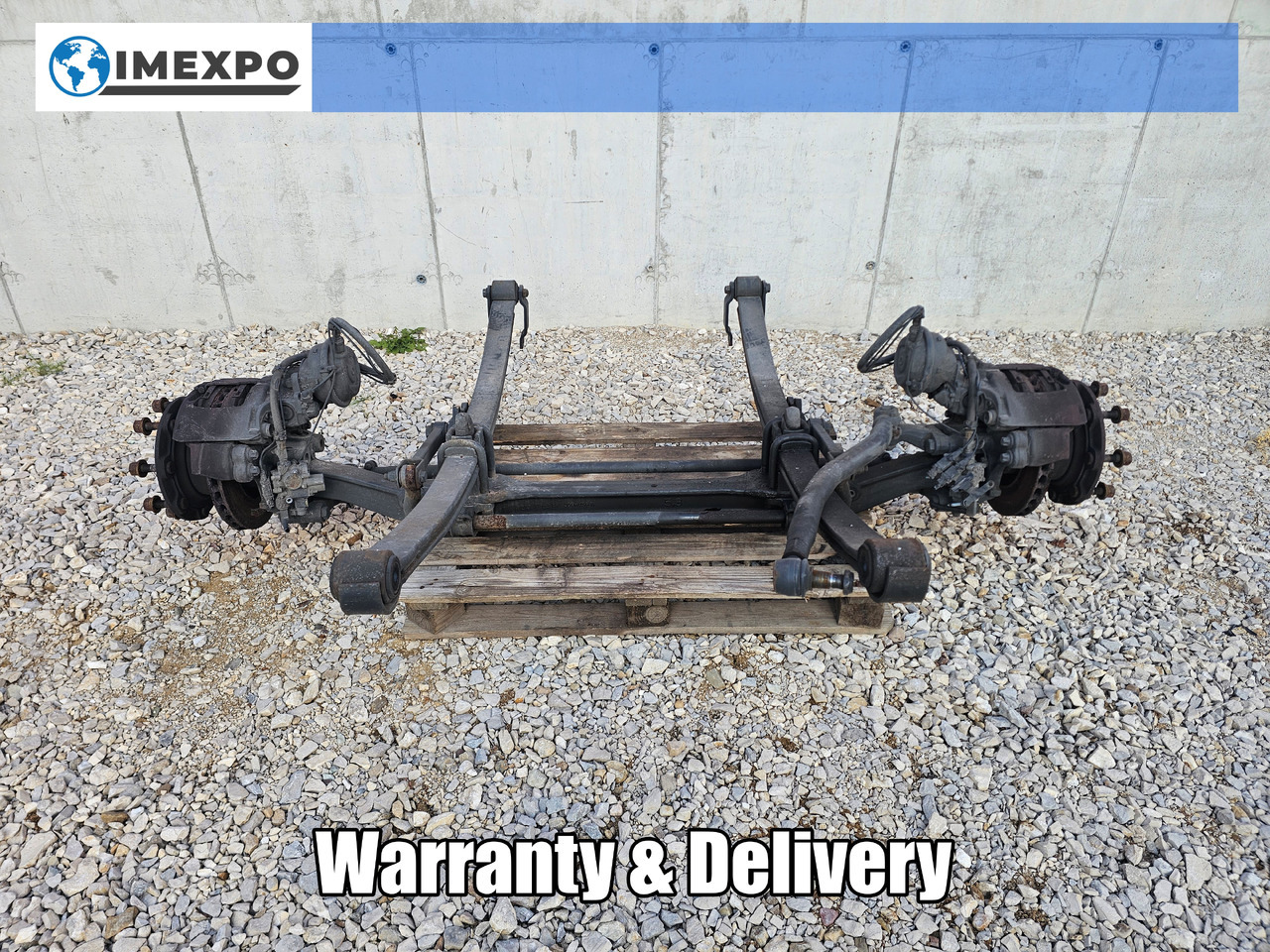 MERCEDES ATEGO MP4 12.XXX EURO 6 / COMPLETE FRONT AXLE - Front axle: picture 1 MERCEDES ATEGO MP4 12.XXX EURO 6 / COMPLETE FRONT AXLE - Front axle: picture 1