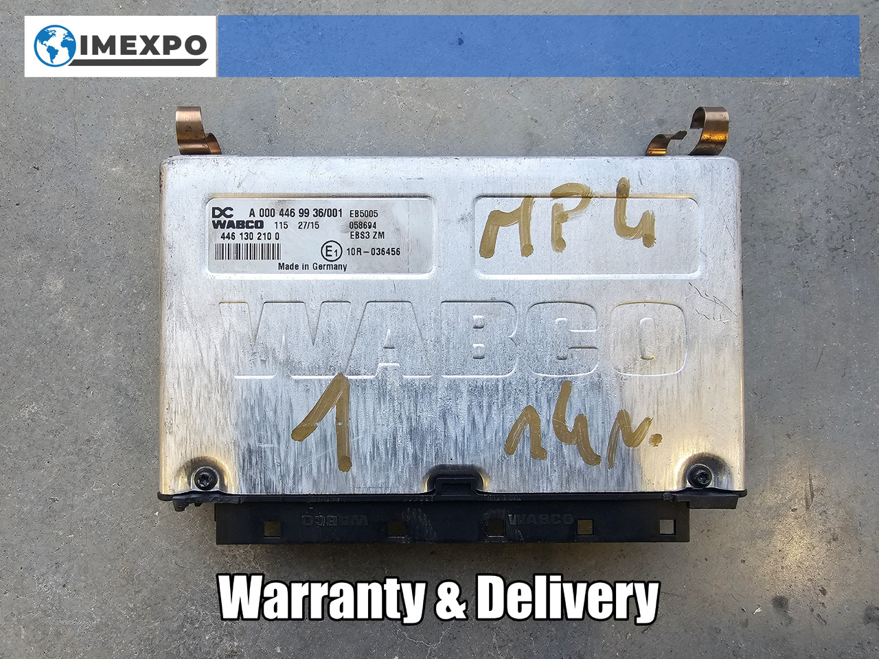 MERCEDES-BENZ ATEGO MP4 EURO 6 / ABS EBS CONTROL UNIT / A0004469936 - ECU: picture 1 MERCEDES-BENZ ATEGO MP4 EURO 6 / ABS EBS CONTROL UNIT / A0004469936 - ECU: picture 1