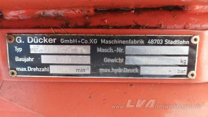 Dücker USM 21 Heck-Seitenmulcher - Verge mower: picture 4 Dücker USM 21 Heck-Seitenmulcher - Verge mower: picture 4