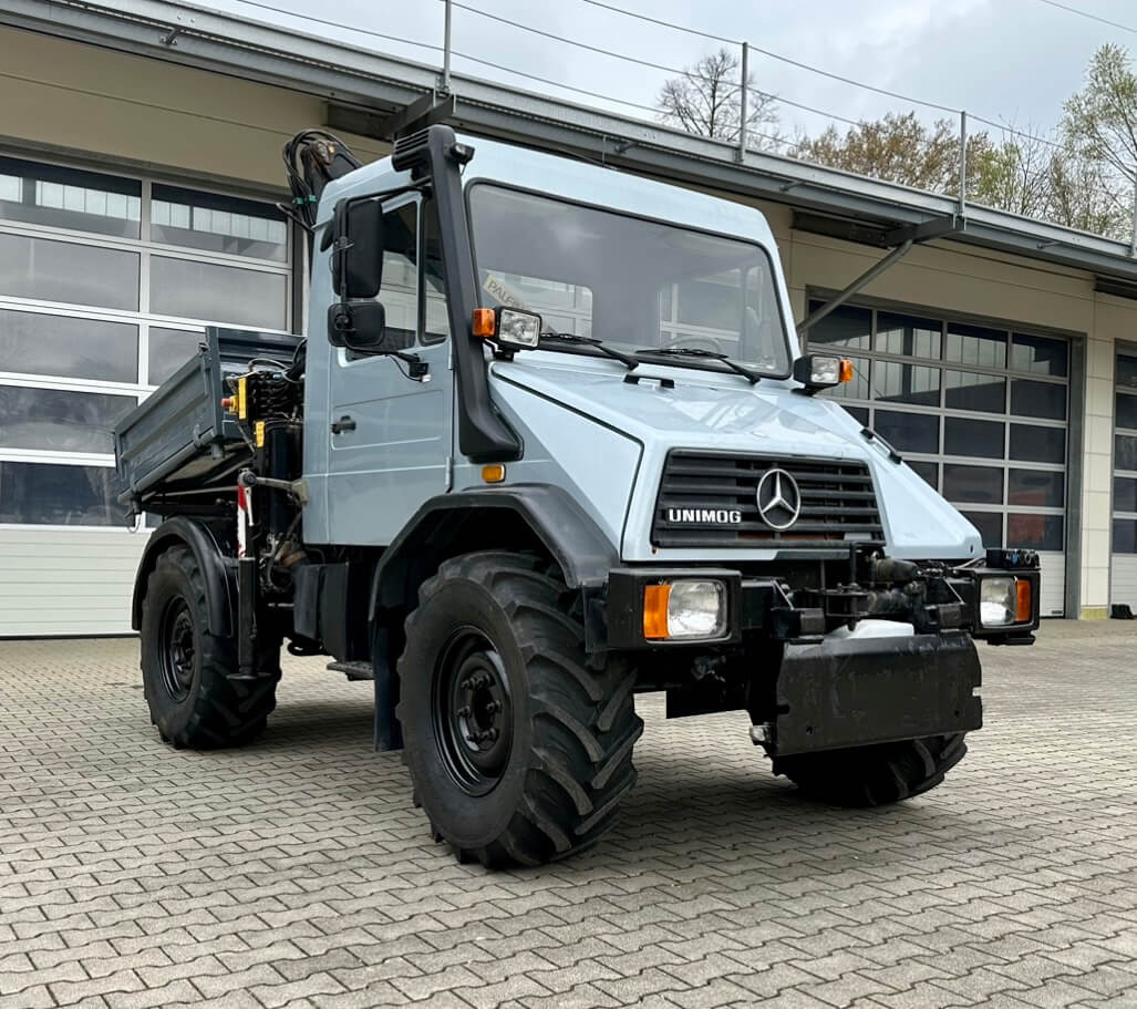 Unimog 130 - U130 418 74426 mit Kran und Winde Mer - Tipper: picture 1 Unimog 130 - U130 418 74426 mit Kran und Winde Mer - Tipper: picture 1