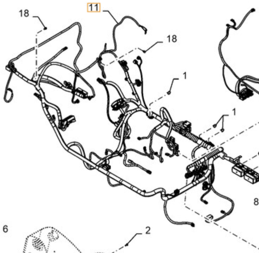 Case 47696882 - 47747253 - Cables/ Wire harness for Construction machinery: picture 1 Case 47696882 - 47747253 - Cables/ Wire harness for Construction machinery: picture 1