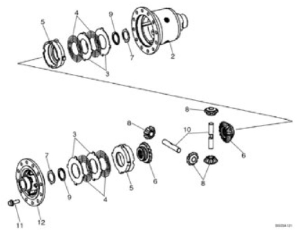 Case 8603621 - Differential gear for Agricultural machinery: picture 1 Case 8603621 - Differential gear for Agricultural machinery: picture 1
