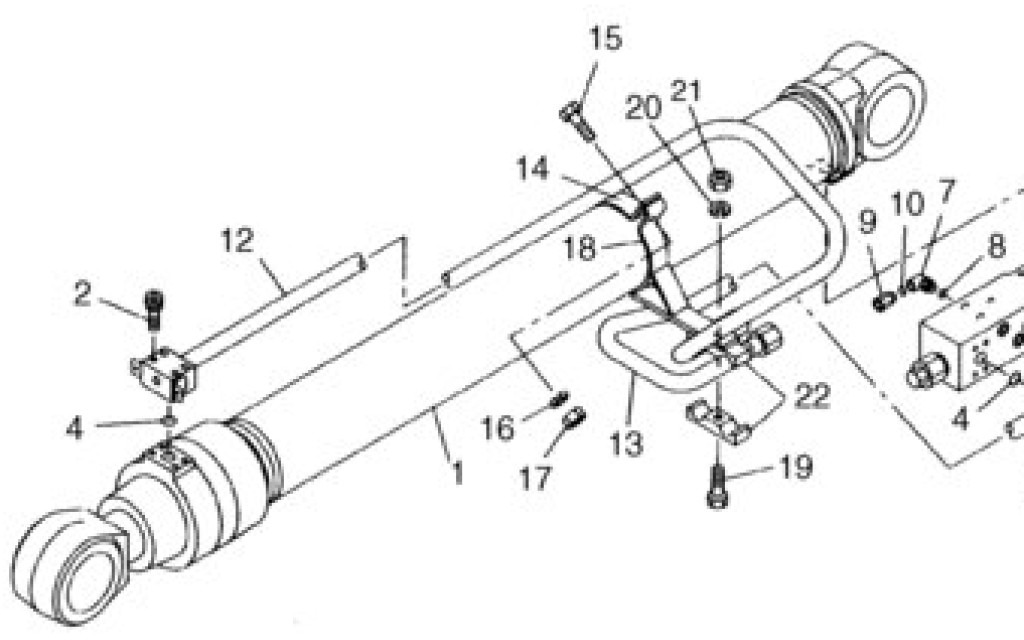 Case KRV3485 - Hydraulic cylinder for Agricultural machinery: picture 1 Case KRV3485 - Hydraulic cylinder for Agricultural machinery: picture 1