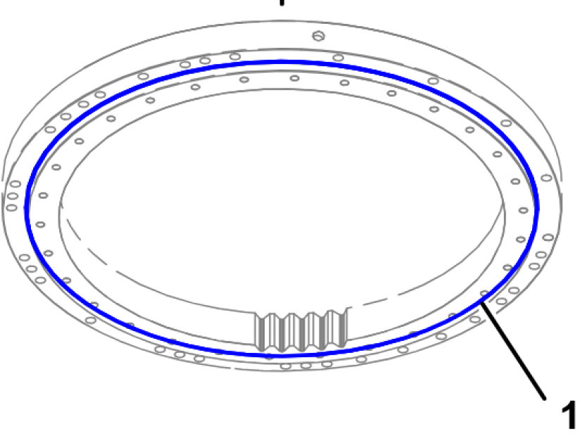 Caterpillar 1908207 - Slewing ring for Construction machinery: picture 2 Caterpillar 1908207 - Slewing ring for Construction machinery: picture 2