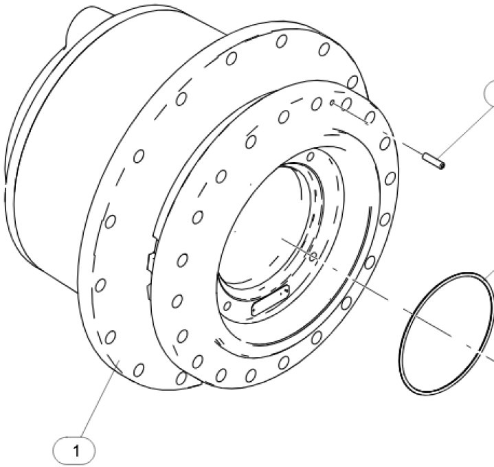 Caterpillar 5842563 - 5385276 - Final drive for Construction machinery: picture 1 Caterpillar 5842563 - 5385276 - Final drive for Construction machinery: picture 1