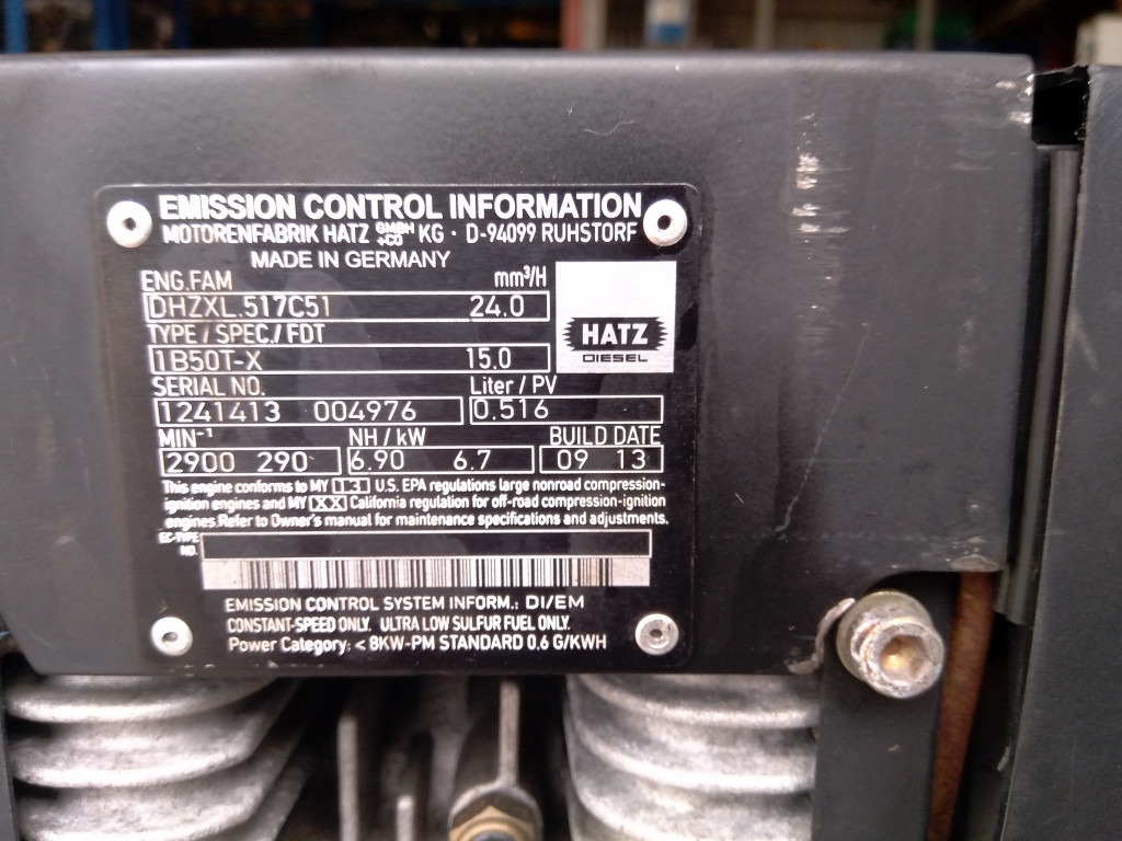 Hatz 1B50T-X - - Engine for Construction machinery: picture 5 Hatz 1B50T-X - - Engine for Construction machinery: picture 5