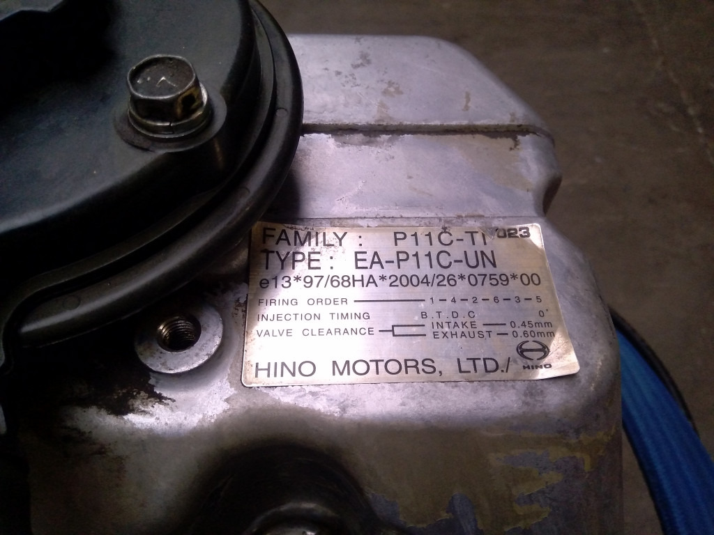 Hino P11C-UN - - Engine for Construction machinery: picture 5 Hino P11C-UN - - Engine for Construction machinery: picture 5