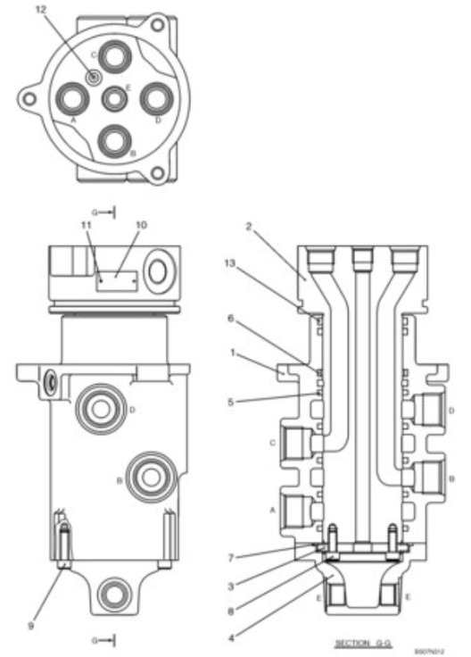 New Holland YN55V00053F1 - Hydraulics for Construction machinery: picture 2 New Holland YN55V00053F1 - Hydraulics for Construction machinery: picture 2