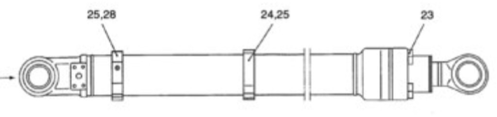 New Holland YX01V00005F7 - 72953773 - Hydraulic cylinder for Construction machinery: picture 2 New Holland YX01V00005F7 - 72953773 - Hydraulic cylinder for Construction machinery: picture 2