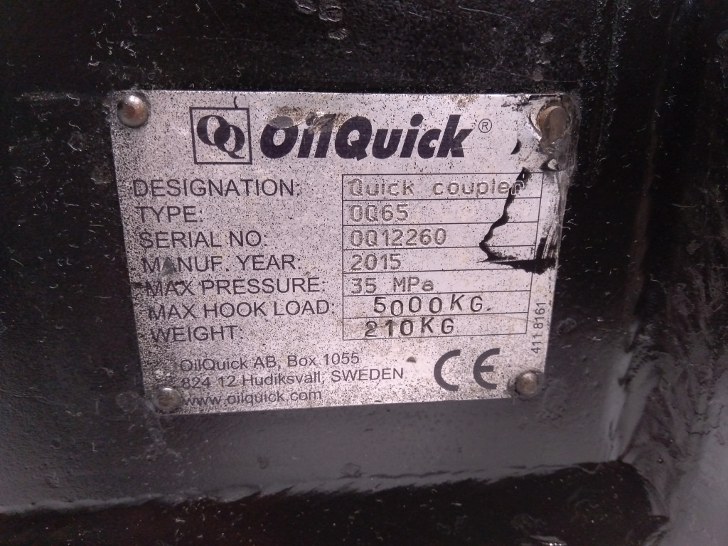 Oilquick OQ65 - - - Quick coupler for Construction machinery: picture 5 Oilquick OQ65 - - - Quick coupler for Construction machinery: picture 5