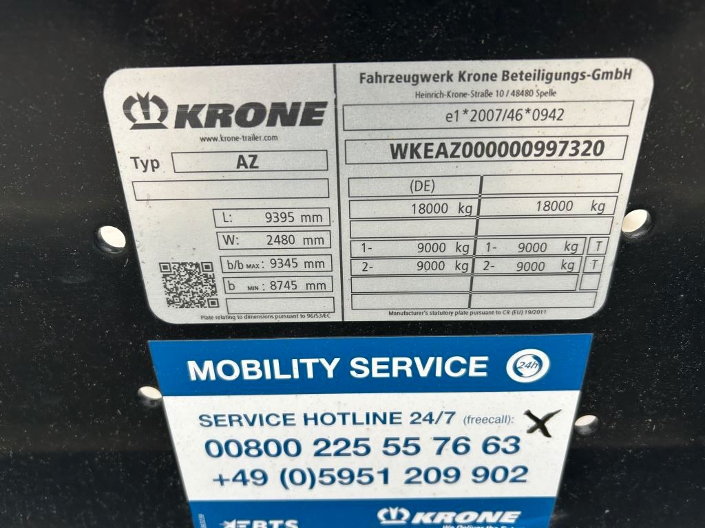 Krone 2 Achswechselfahrgestell, Typ: MAXI AZW 18 eL3B7 - Container transporter/ Swap body trailer: picture 3 Krone 2 Achswechselfahrgestell, Typ: MAXI AZW 18 eL3B7 - Container transporter/ Swap body trailer: picture 3