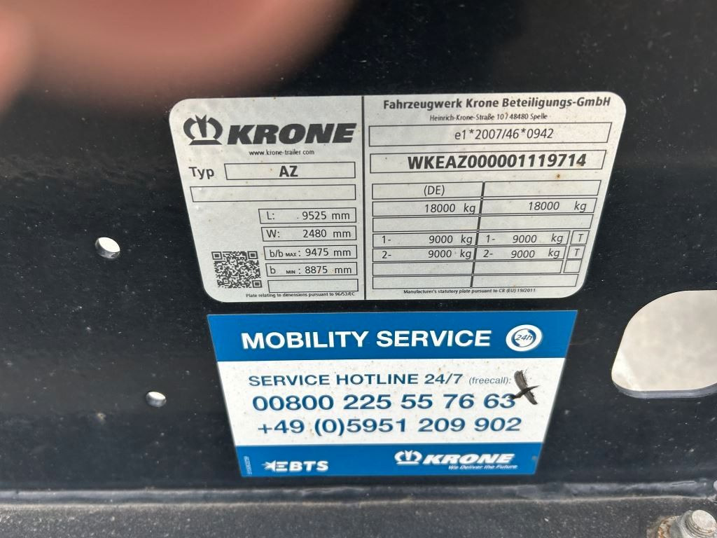 Krone 2 Achswechselfahrgestell, Typ: MAXI AZW 18 eL3B7 - Container transporter/ Swap body trailer: picture 4 Krone 2 Achswechselfahrgestell, Typ: MAXI AZW 18 eL3B7 - Container transporter/ Swap body trailer: picture 4