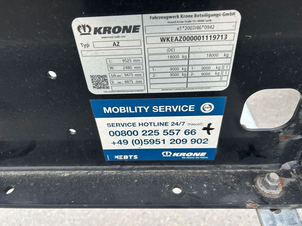 Krone 2 Achswechselfahrgestell, Typ: MAXI AZW 18 eL3B7 - Container transporter/ Swap body trailer: picture 4 Krone 2 Achswechselfahrgestell, Typ: MAXI AZW 18 eL3B7 - Container transporter/ Swap body trailer: picture 4