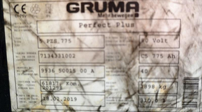 GRUMA 80 Volt 5 PzS 775 Ah - Battery: picture 5 GRUMA 80 Volt 5 PzS 775 Ah - Battery: picture 5