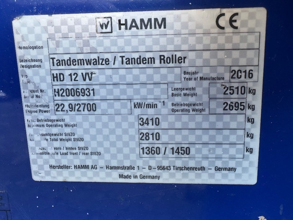 Road roller Hamm HD 12 VV: picture 11