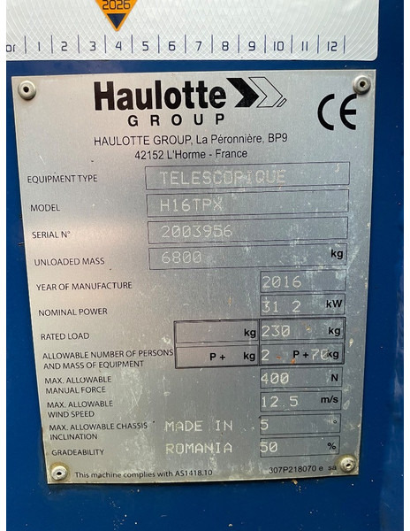 Haulotte H 16 TPX - Telescopic boom: picture 3 Haulotte H 16 TPX - Telescopic boom: picture 3