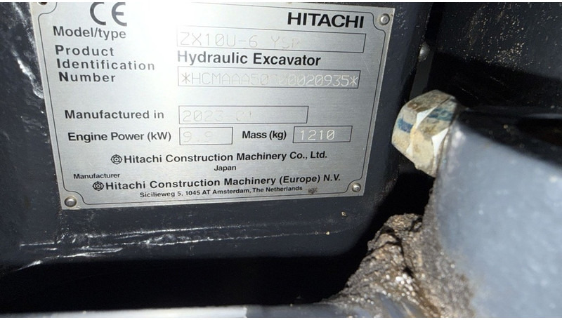 Hitachi ZX 10 U-6 - Mini excavator: picture 3 Hitachi ZX 10 U-6 - Mini excavator: picture 3