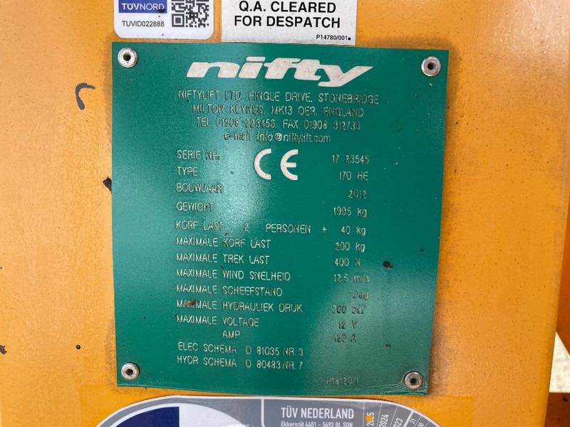 Niftylift 170 H E - Trailer: picture 3 Niftylift 170 H E - Trailer: picture 3