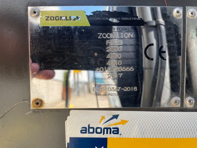 Zoomlion FB 25 Z - Electric forklift: picture 3 Zoomlion FB 25 Z - Electric forklift: picture 3