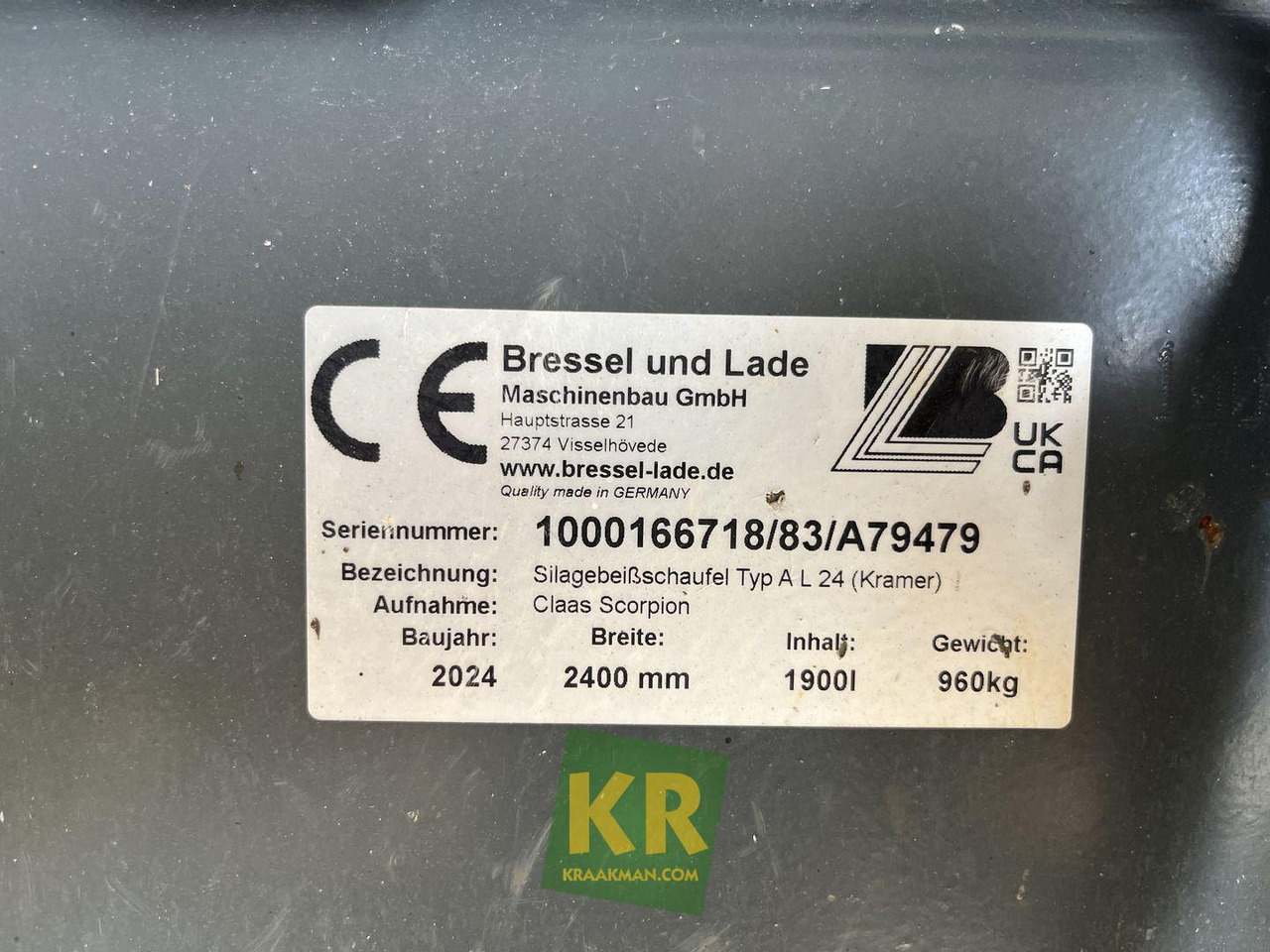 Kramer Voorzetstukken - Loader bucket: picture 5 Kramer Voorzetstukken - Loader bucket: picture 5