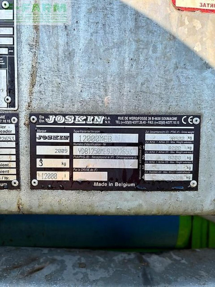Joskin güllefass 12000liter modulo2 - Fertilizing equipment: picture 5 Joskin güllefass 12000liter modulo2 - Fertilizing equipment: picture 5