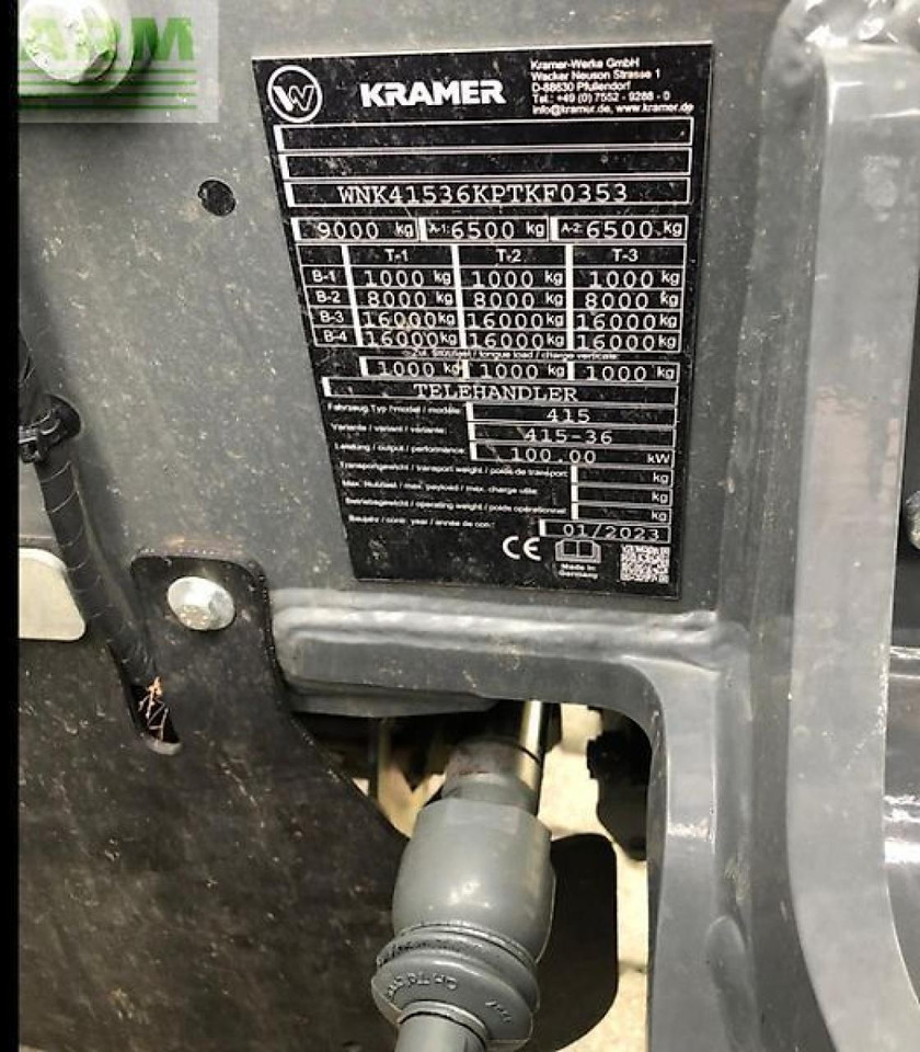 Kramer kt 357 - Telescopic handler: picture 5 Kramer kt 357 - Telescopic handler: picture 5