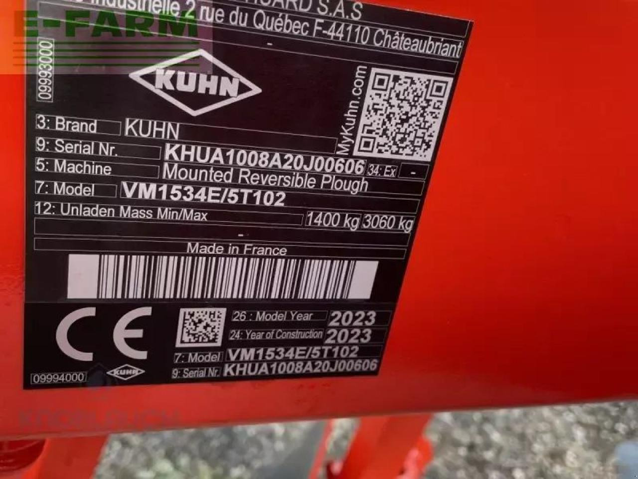 Kuhn varimaster 153 4e5t - Plow: picture 4 Kuhn varimaster 153 4e5t - Plow: picture 4