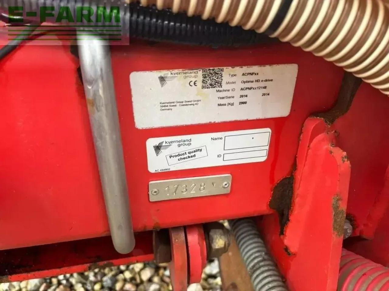 Precision sowing machine Kverneland e drive optima hd 8 rækket: picture 10 Precision sowing machine Kverneland e drive optima hd 8 rækket: picture 10