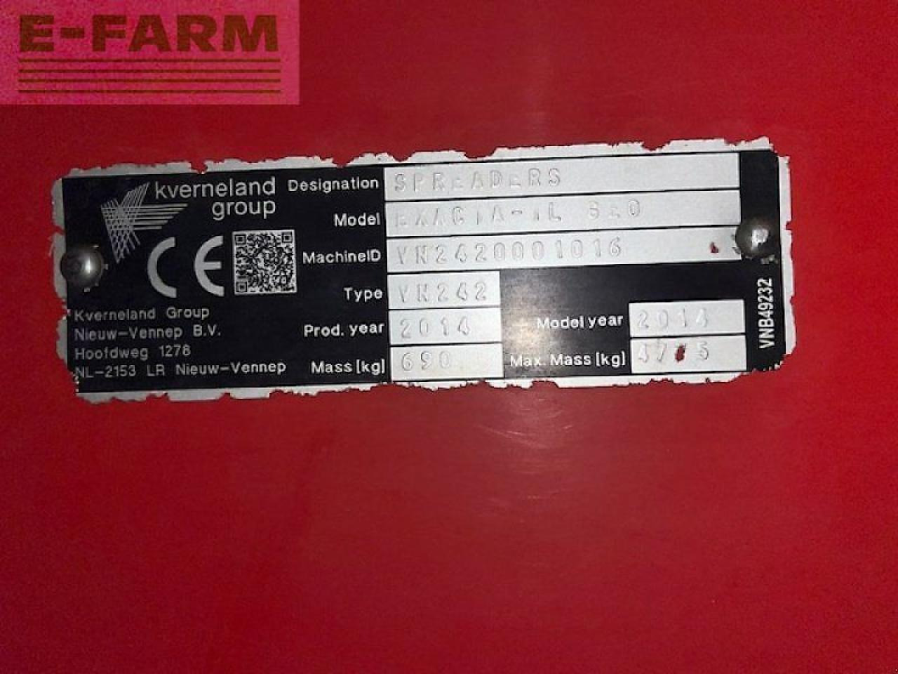 Fertilizer spreader Kverneland exacta tl geospread: picture 6