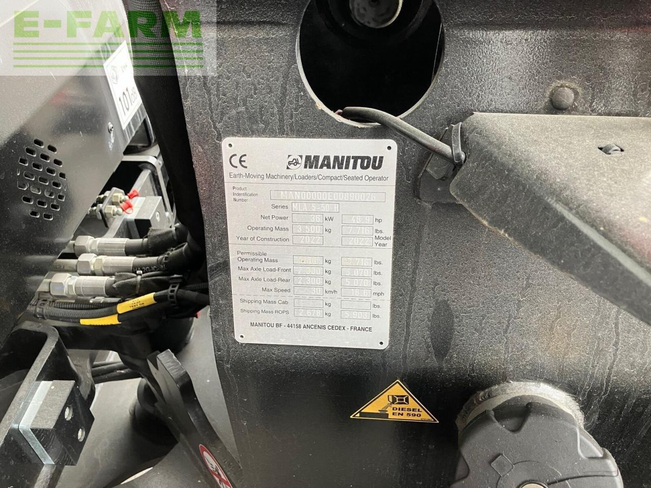 Mini excavator Manitou manitou mla 5-50: picture 11 Mini excavator Manitou manitou mla 5-50: picture 11