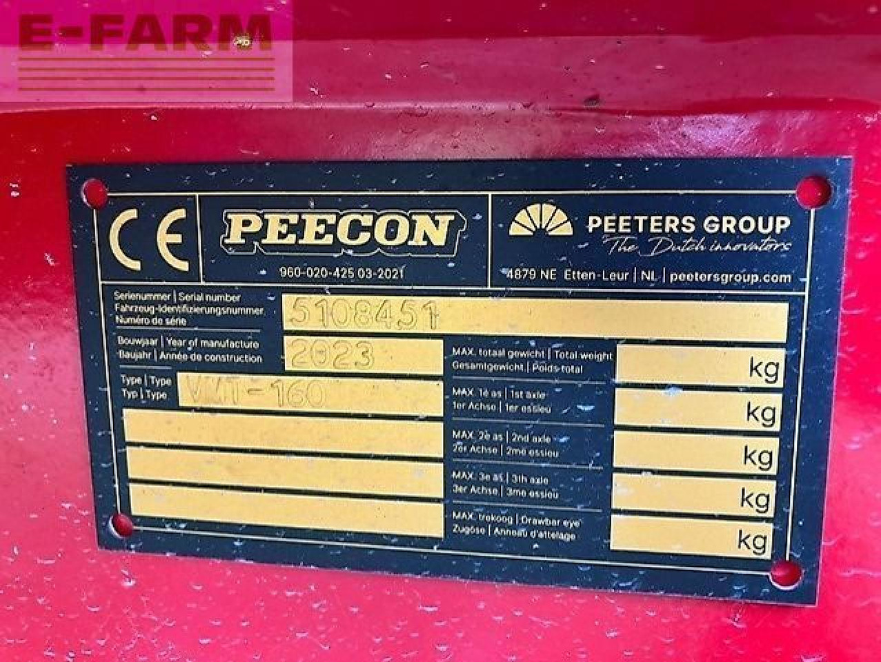 Peecon biga 18 topliner - Livestock equipment: picture 3 Peecon biga 18 topliner - Livestock equipment: picture 3
