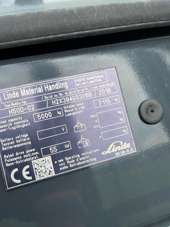 Linde LindeH50D-02 - Diesel forklift: picture 4 Linde LindeH50D-02 - Diesel forklift: picture 4