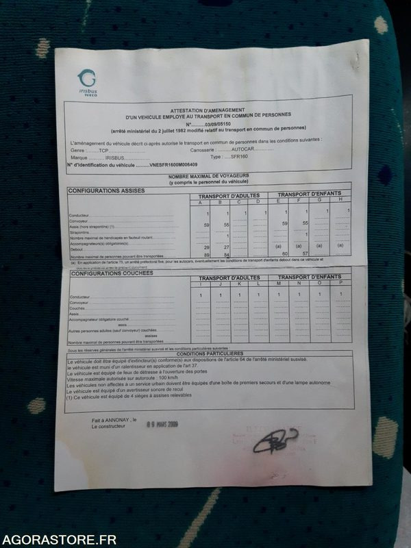 IVECO BUS CROSSWAY N°093056 - School bus: picture 1 IVECO BUS CROSSWAY N°093056 - School bus: picture 1