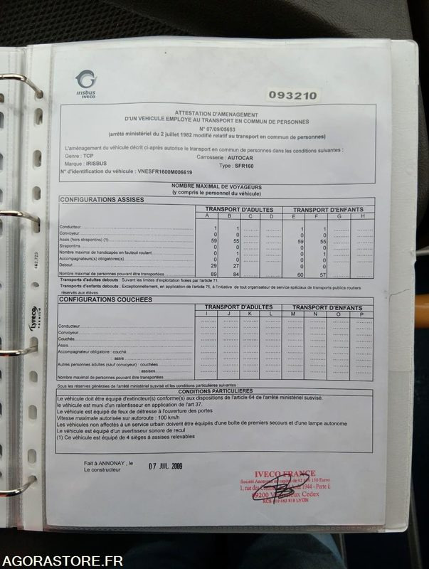 IVECO BUS CROSSWAY N°093210 - School bus: picture 5 IVECO BUS CROSSWAY N°093210 - School bus: picture 5