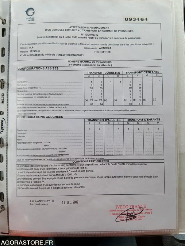 IVECO BUS CROSSWAY N°093464 - School bus: picture 3 IVECO BUS CROSSWAY N°093464 - School bus: picture 3
