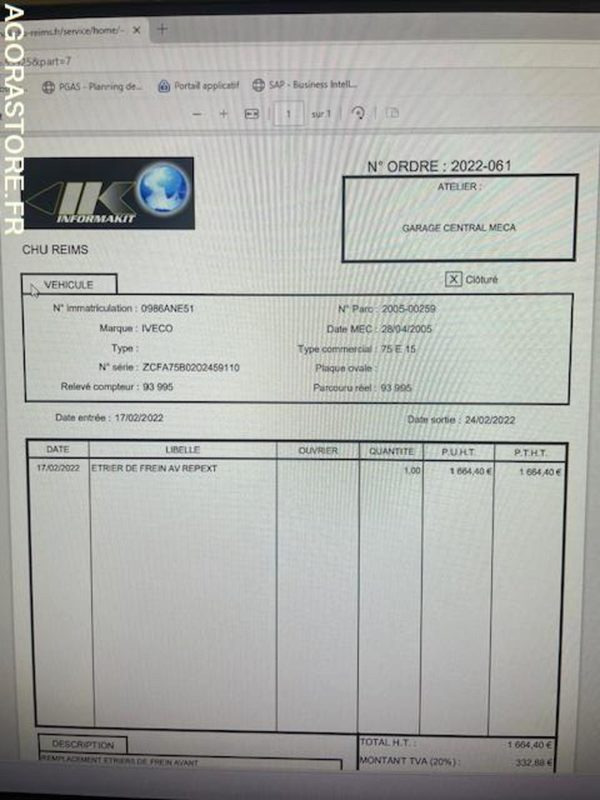 POID LOURD IVECO - Box truck: picture 5 POID LOURD IVECO - Box truck: picture 5