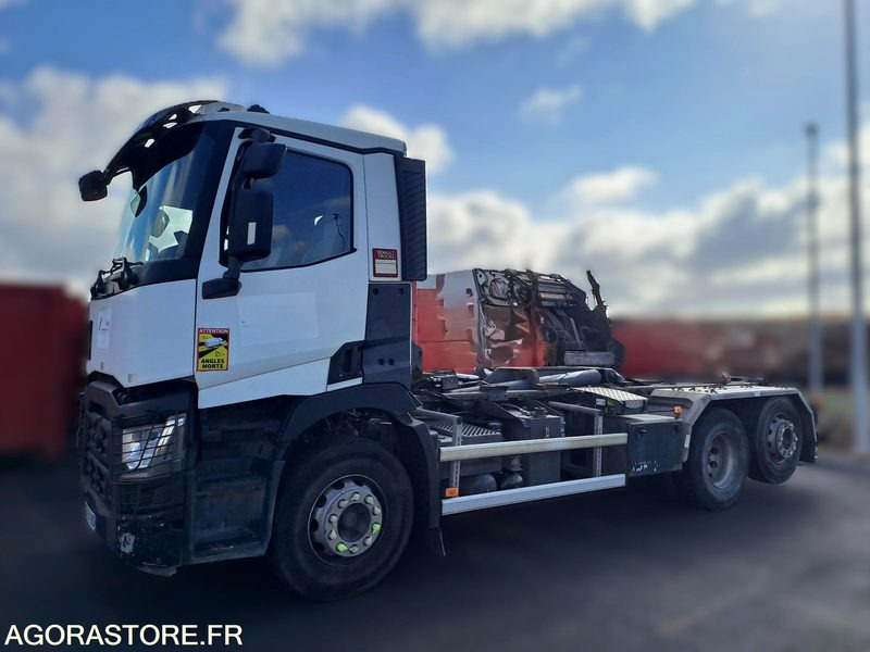 PORTEUR POLYBENNE RENAULT C-SERIES 460 - 2016 / 424 620 KM - Hook lift truck: picture 1 PORTEUR POLYBENNE RENAULT C-SERIES 460 - 2016 / 424 620 KM - Hook lift truck: picture 1