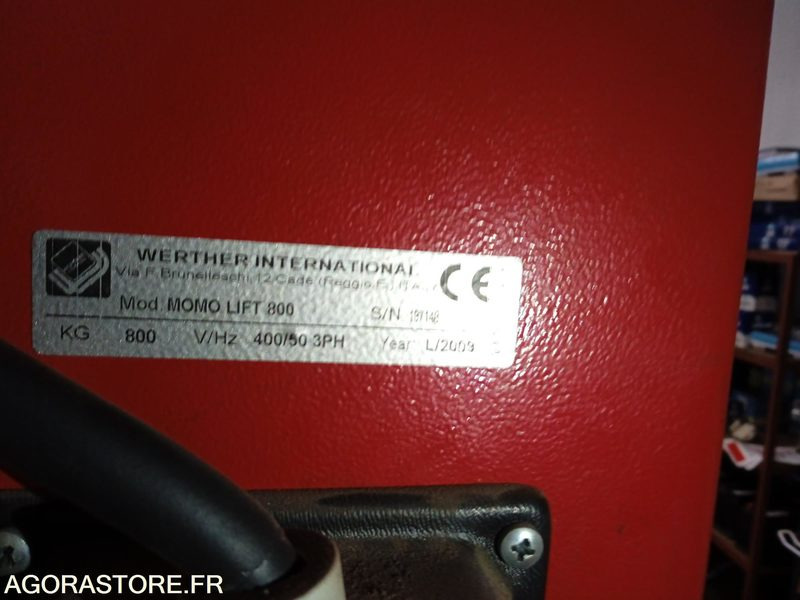 Pont électromécanique mono-colonne - Tool/ Equipment: picture 3 Pont électromécanique mono-colonne - Tool/ Equipment: picture 3