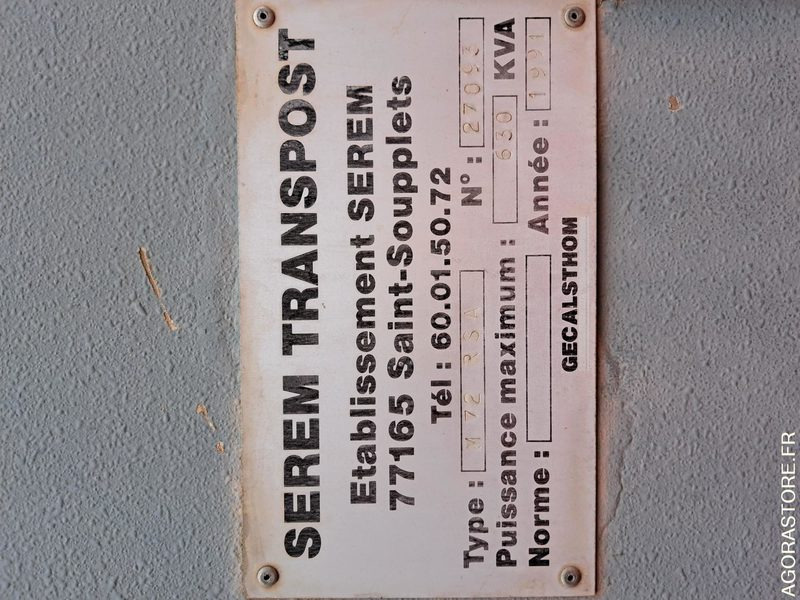 Construction equipment, Trailer REMORQUE EQUIPEE TRANSFORMATEUR: picture 9