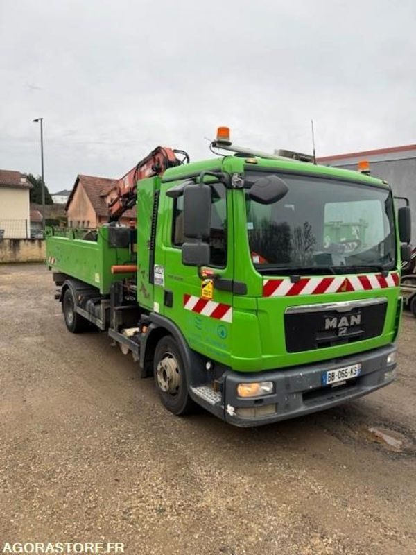 Camion MAN TGL 12T Grue - Benne - Truck: picture 2 Camion MAN TGL 12T Grue - Benne - Truck: picture 2