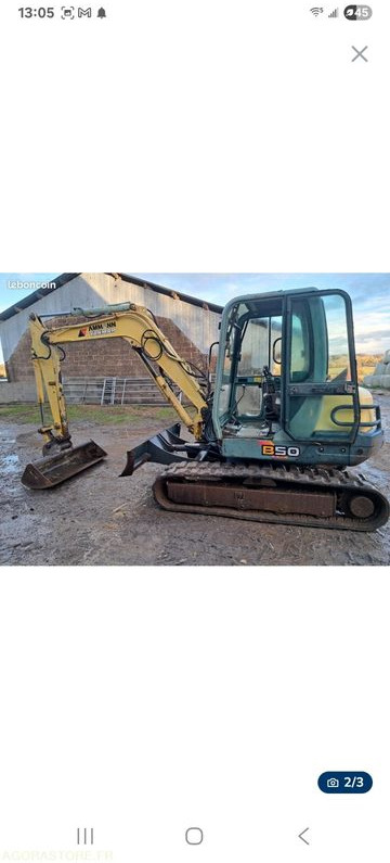 Yanmar b50 PELLE 5T5 - Excavator: picture 2 Yanmar b50 PELLE 5T5 - Excavator: picture 2