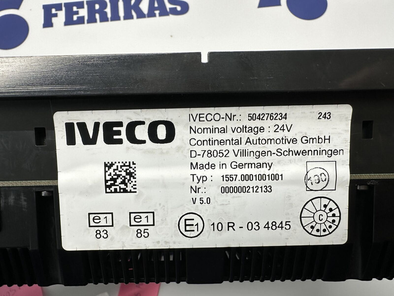 Iveco Instrument cluster dashboard 504276234, 504226363 (WORLDWIDE DEL - Dashboard for Truck: picture 3 Iveco Instrument cluster dashboard 504276234, 504226363 (WORLDWIDE DEL - Dashboard for Truck: picture 3