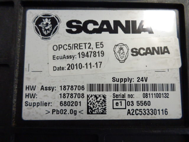Scania OPC5 RET2 retarder (WORLDWIDE DELI - ECU for Truck: picture 2 Scania OPC5 RET2 retarder (WORLDWIDE DELI - ECU for Truck: picture 2