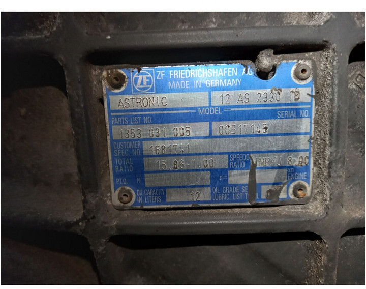 ZF 12AS2330TD - Gearbox for Truck: picture 5 ZF 12AS2330TD - Gearbox for Truck: picture 5