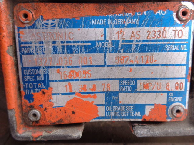 ZF ASTRONIC 12AS2330 TO 12AS2330TO - Gearbox for Truck: picture 5 ZF ASTRONIC 12AS2330 TO 12AS2330TO - Gearbox for Truck: picture 5